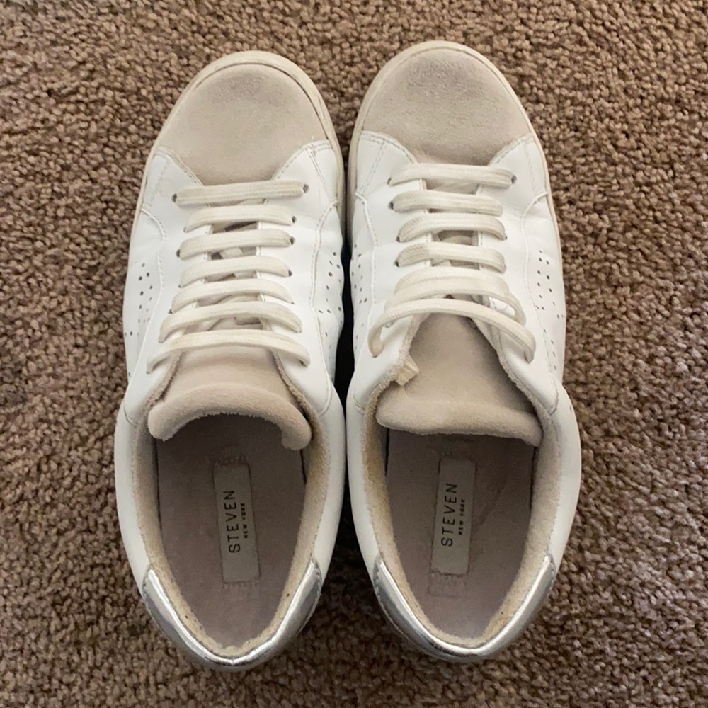 Steven Rezza White Sneakers (Golden Goose Dupes)!